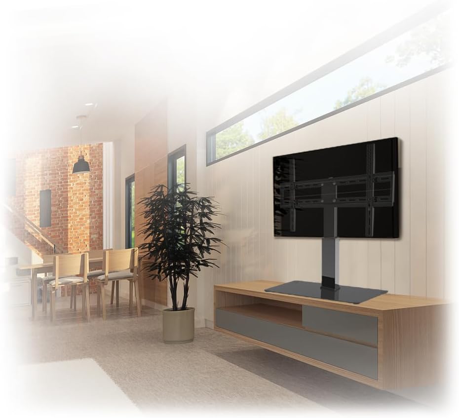 myWall HP2BL Standfuß für Flachbildschirme, Schwarz