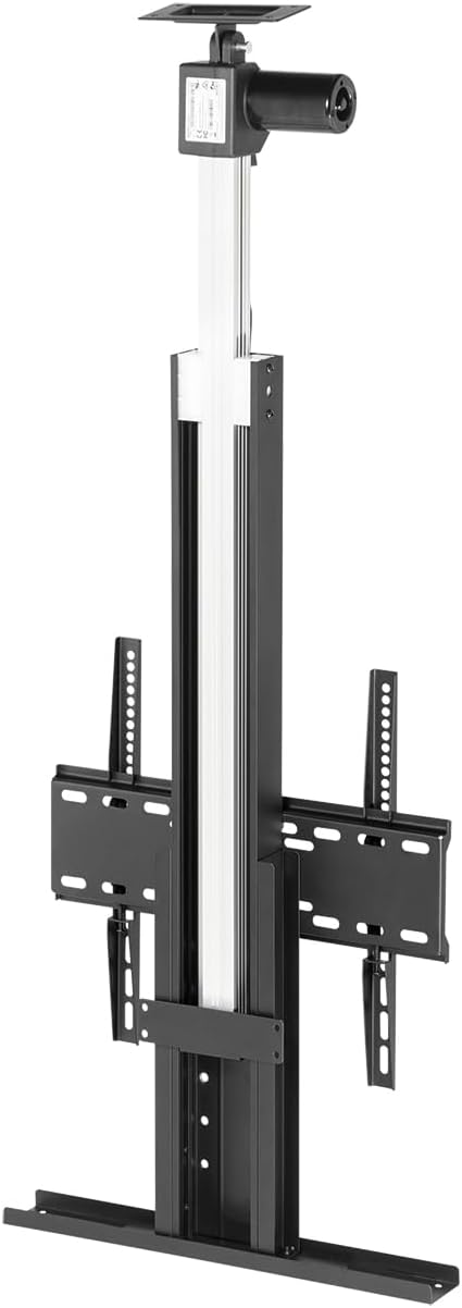 my wall Motorisierter TV-Lift HP64L zum Einbau in die Decke, TV Deckenhalterung, Verstellbarer Höhenbereich, 32-55 Zoll, belastbar bis 45kg, mit Fernbedienung, TV Lift Elektrisch, Deckenhalterung