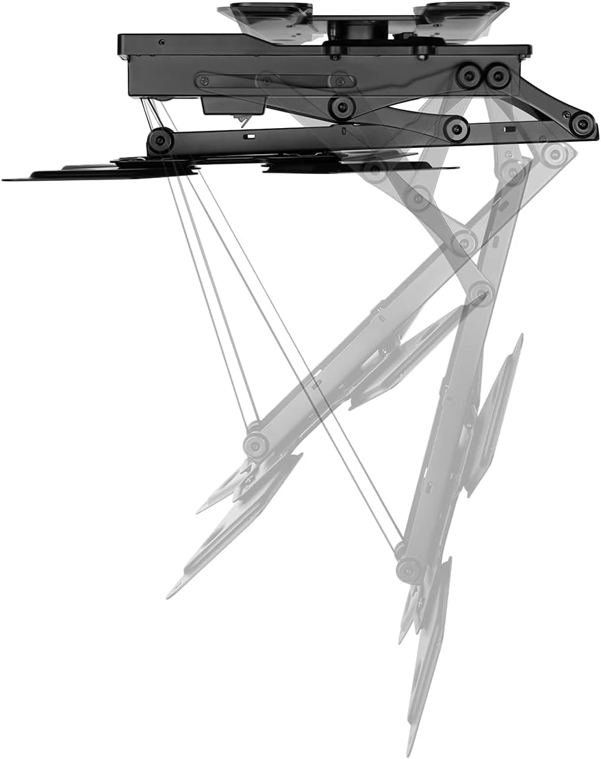 Mywall TV-Deckenhalterung HL46ML Motorisiert&Klappbar für Flachbildschirme mit Smart Home Steuerung für 23-65 Zoll, Belastung bis 30 kg mit 180° Drehfunktion