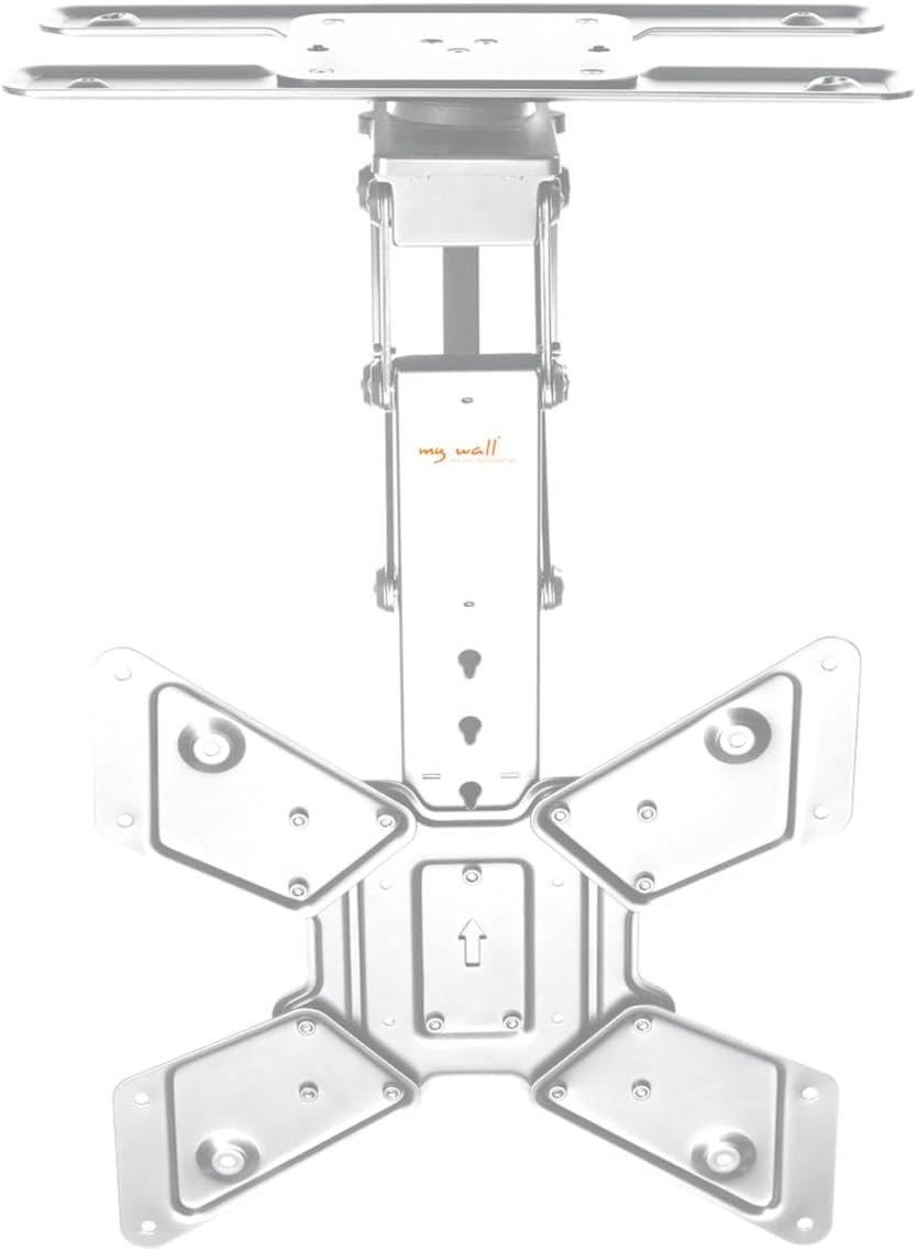 Mywall TV-Deckenhalterung HL46MWL Motorisiert&Klappbar für Flachbildschirme mit Smart Home Steuerung für 23-65 Zoll, Belastung bis 30 kg mit 180° Drehfunktion