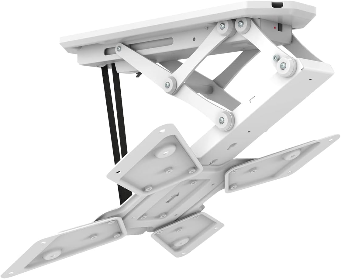 myWall Smart Home Deckenhalterung für Fernseher 23 Zoll bis 55 Zoll (58-140 cm), bis 35 kg, mit Funk-Fernbedienung, Smart Home Funktion, motorisiert