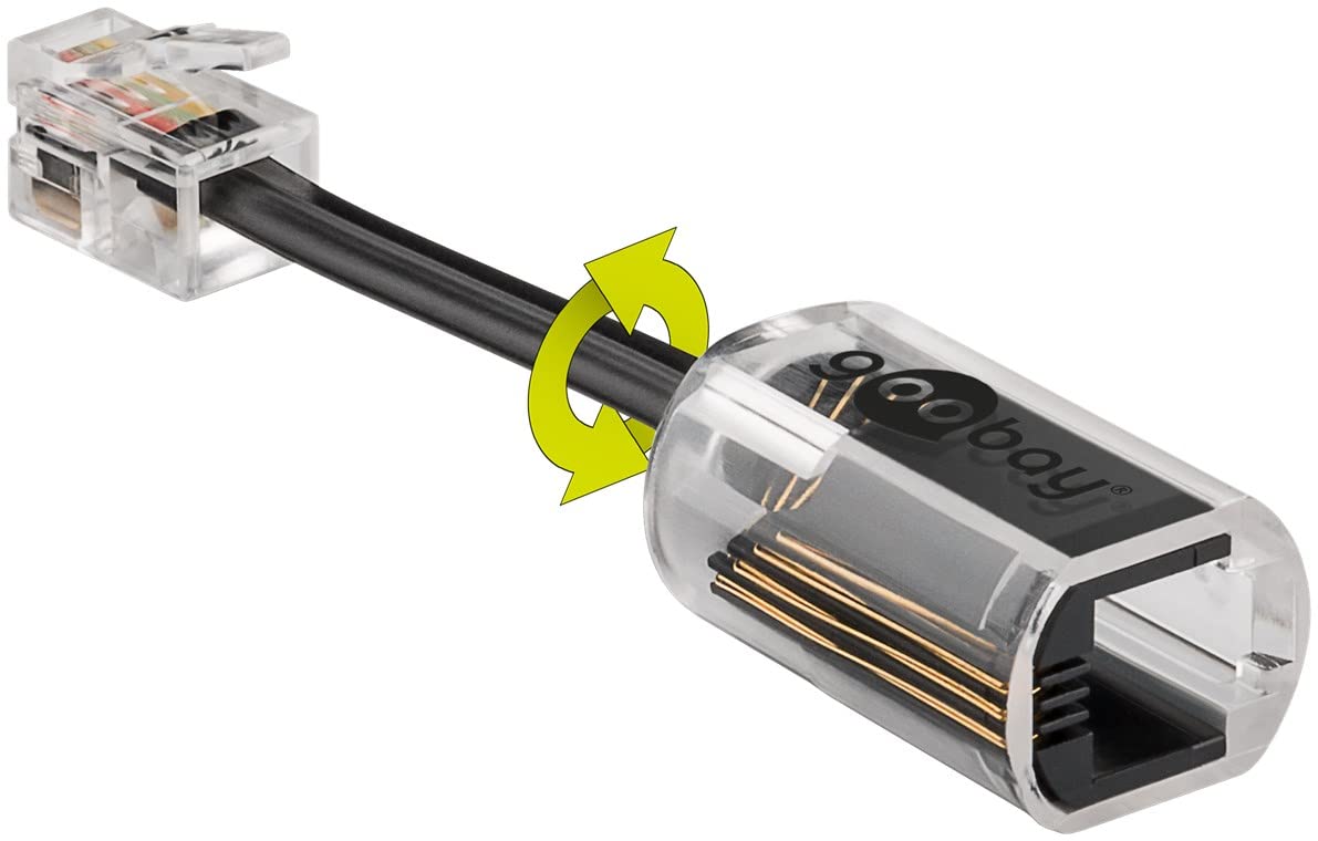 Telefonhörerkabel-Entwirrer (Anti-Twist-Adapter) Verhindert das Verdrillen von Telefonhörerkabeln
