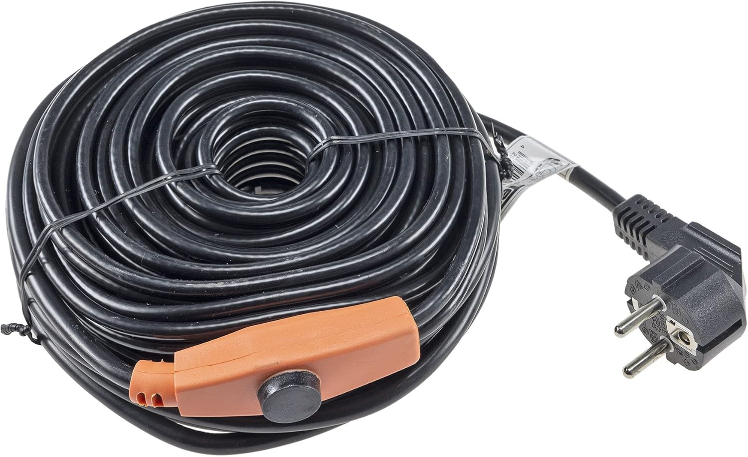 Frostschutz Heizkabel mit Temperaturfühler 12m Wärmekabel Anti Frost Kabel mit Schutzkontaktstecker für Wasserleitungen im Haus, Regenrinne, Pool, Teich