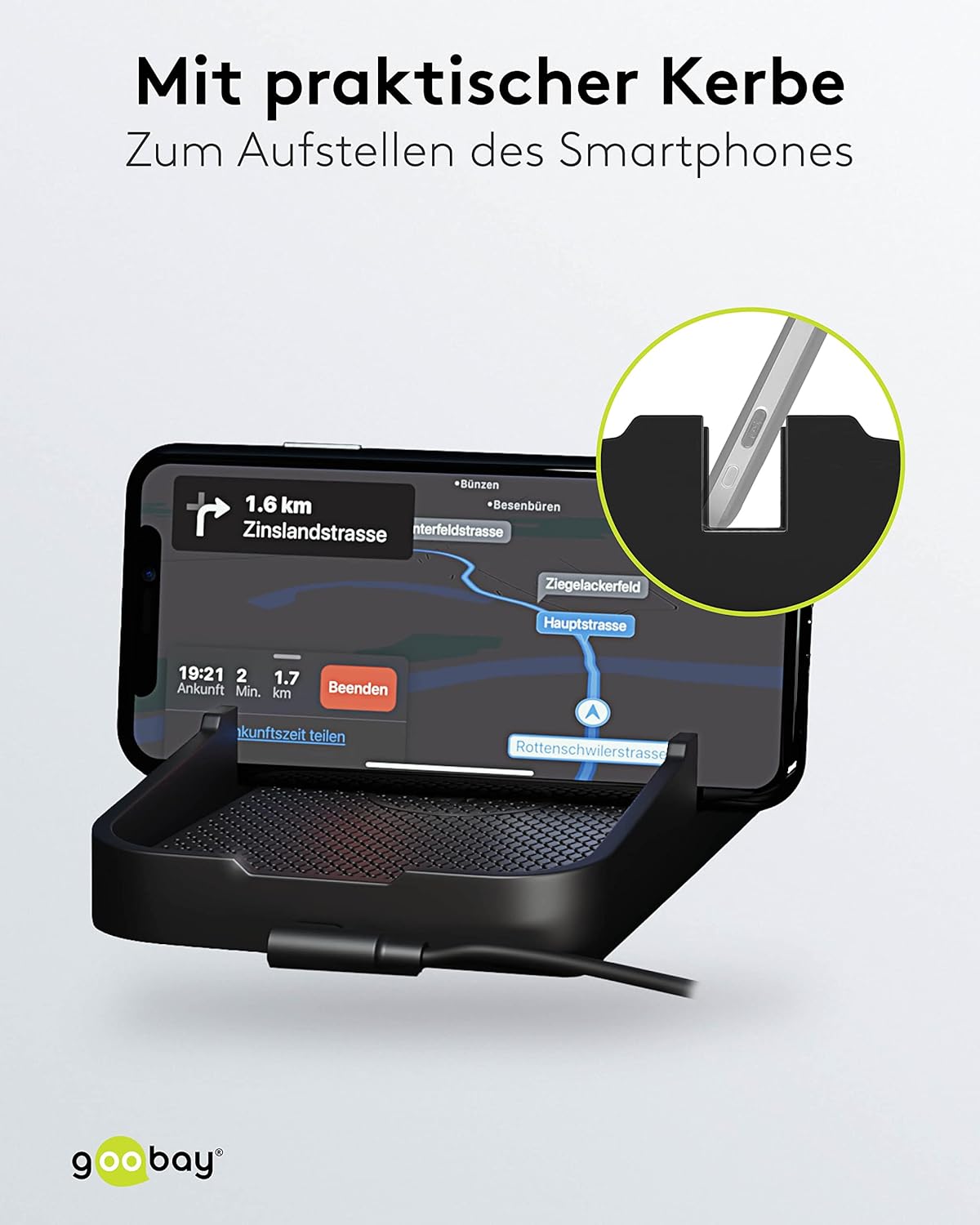 Kfz Wireless Charger 15W Qi Ladestation / kabelloses Ladegerät 15W / Induktive Ladestation Auto / Induktionsladegerät mit Handyhalter