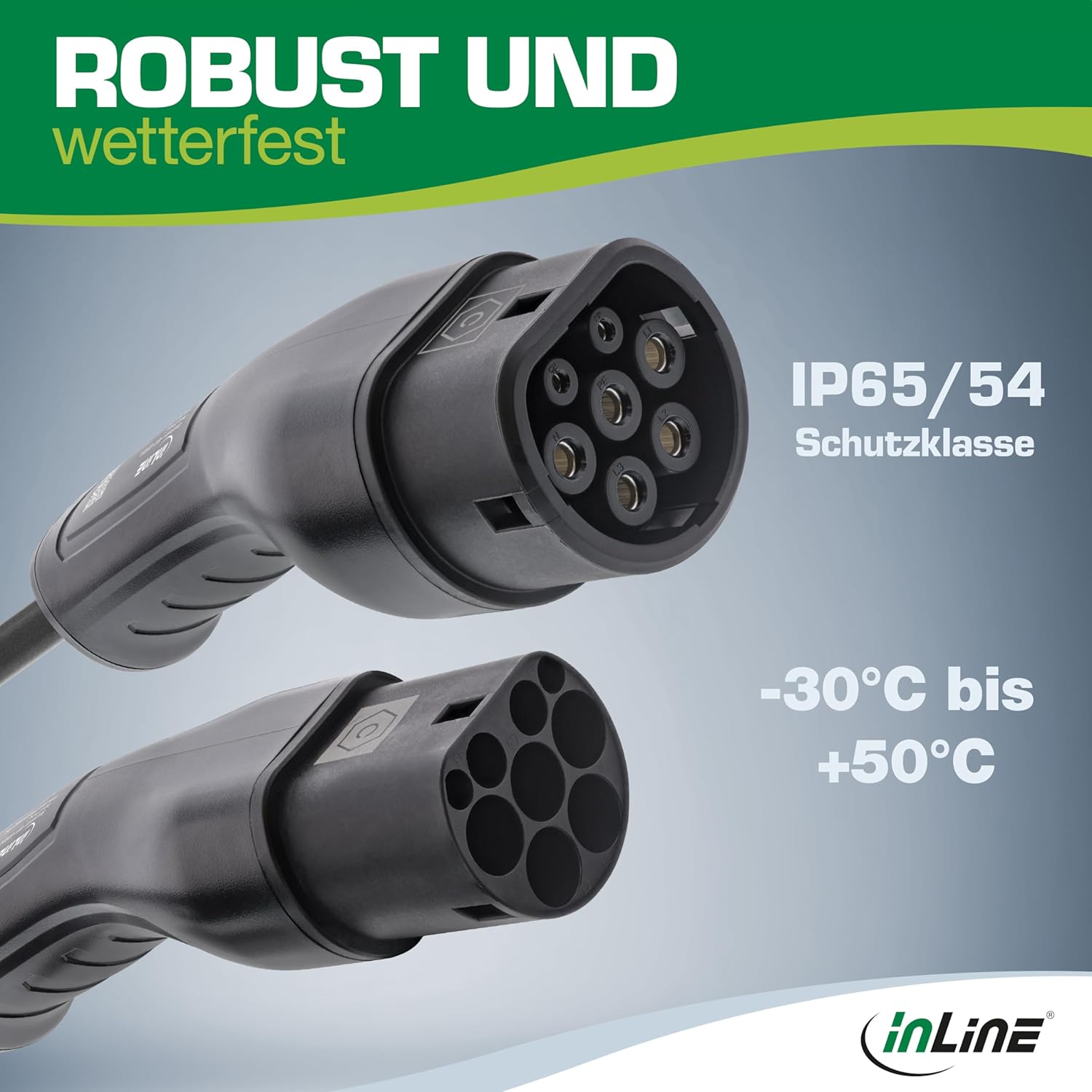 EV-Autoladekabel für Elektroauto, 5m, TYP2 EN 62196, inkl. Aufbewahrungstasche, 11KW MAX./7,4KW/3,7KW, 16A, 3-Phasig, kompatibel mit Modellen wie i3, iX, ID.3, ID.4, ID.5 und Anderen