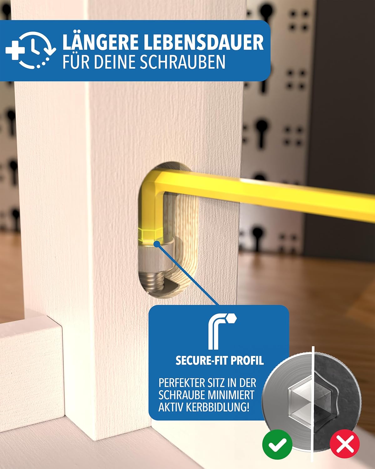 Innensechskantschlüssel Set 13tlg. [inkl. Kugelkopf] - 1,27-10mm Sechskant Multicolour Satz, Sechskantschlüssel Set für Handwerker, Winkelschlüsselsatz