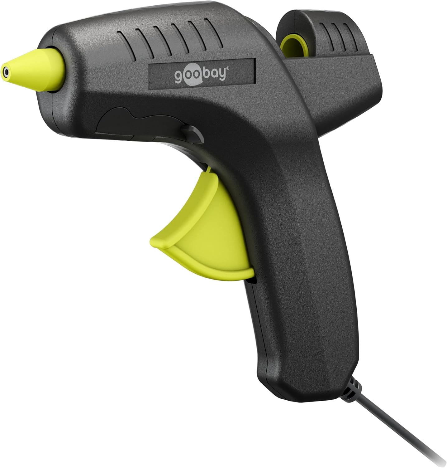 Heißklebepistole 80W inkl. 2 Klebesticks - für 11mm Sticks, 1m Kabel, schnelle Aufheizzeit 2-3 min, Reparaturen oder DYI, vielseitig einsetzbar für Keramik, Holz, Metall, Leder