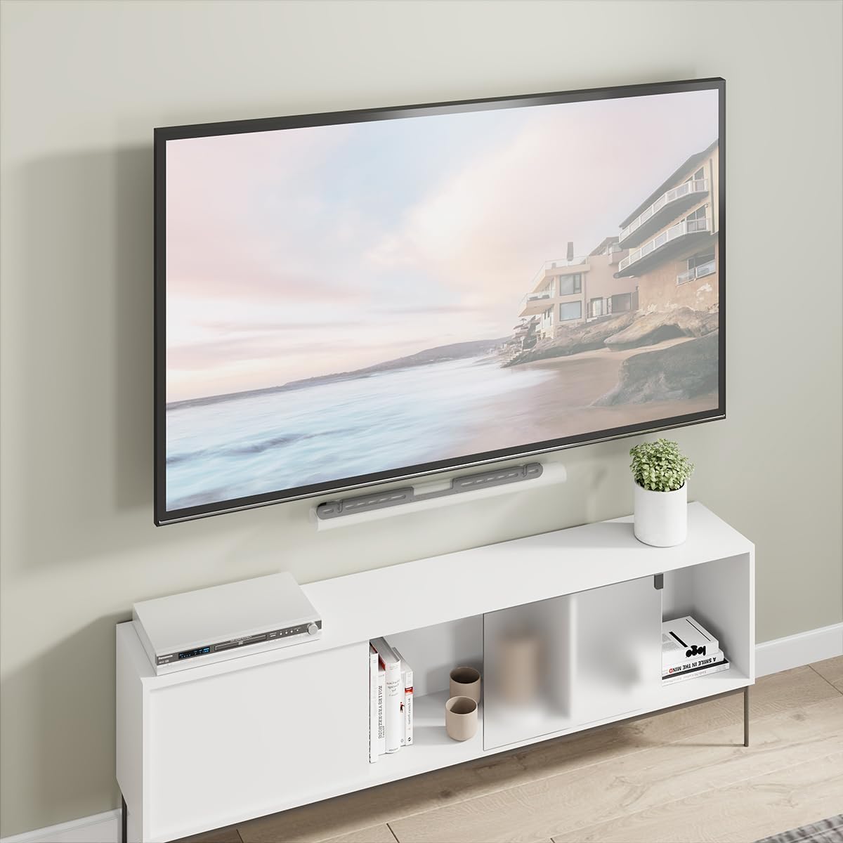 My Wall Wandhalterung für Soundbar SONOS® Arc Ultra HS29L – Slim Design, Antivibrations-Dämpfung, Flexible Montage über & unter dem Fernseher