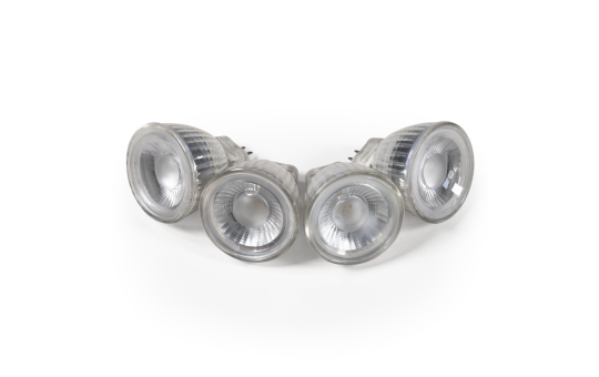 LED-Strahler McShine ''MCOB'' MR11 / G4, 3W, 250lm, warmweiß, 4er-Pack