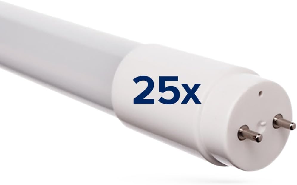LED-Röhre Spectrum Leuchtstoffröhre | 25 Stück | T8, 8,5 Watt, G13, Röhrenlampe 4000K Neutralweiß 60cm