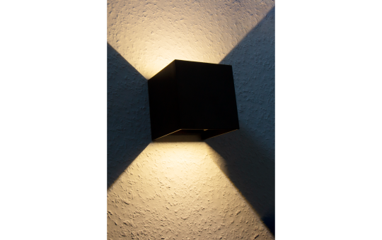 LED-Wandleuchte McShine ''LW-107'' IP54, 300lm, 6W, 3000K, warmweiß, schwarz