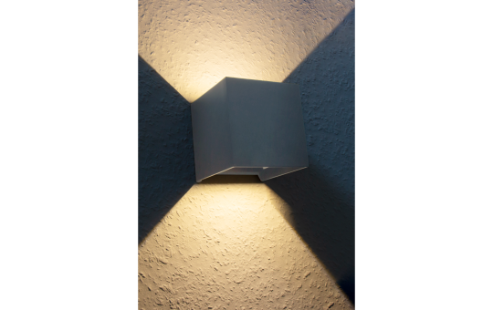 LED-Wandleuchte McShine ''LW-107'' IP54, 2x150lm, 2x3W, 3000K, warmweiß, weiß