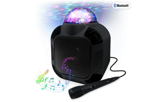 Bluetooth Karaoke- Lautsprecher, mit Mikrofon,12000mAh Akku, Mini USB, AUX