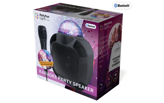 Bluetooth Karaoke- Lautsprecher, mit Mikrofon,12000mAh Akku, Mini USB, AUX