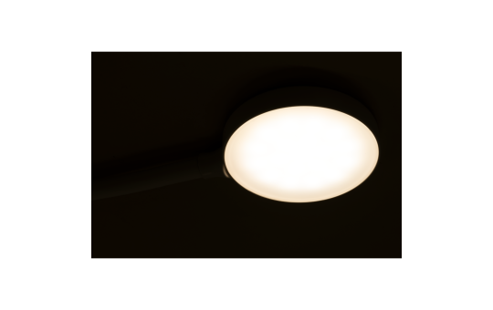 EINLICHT LED Steckdosenlampe Nachttischlampe | Halo | Leseleuchte Lampe Strahler 3,3W, 438lm, Beleuchtung touch 3 Stufen step dimmbar, warmweiß 3000K, weiß [Energieklasse G]