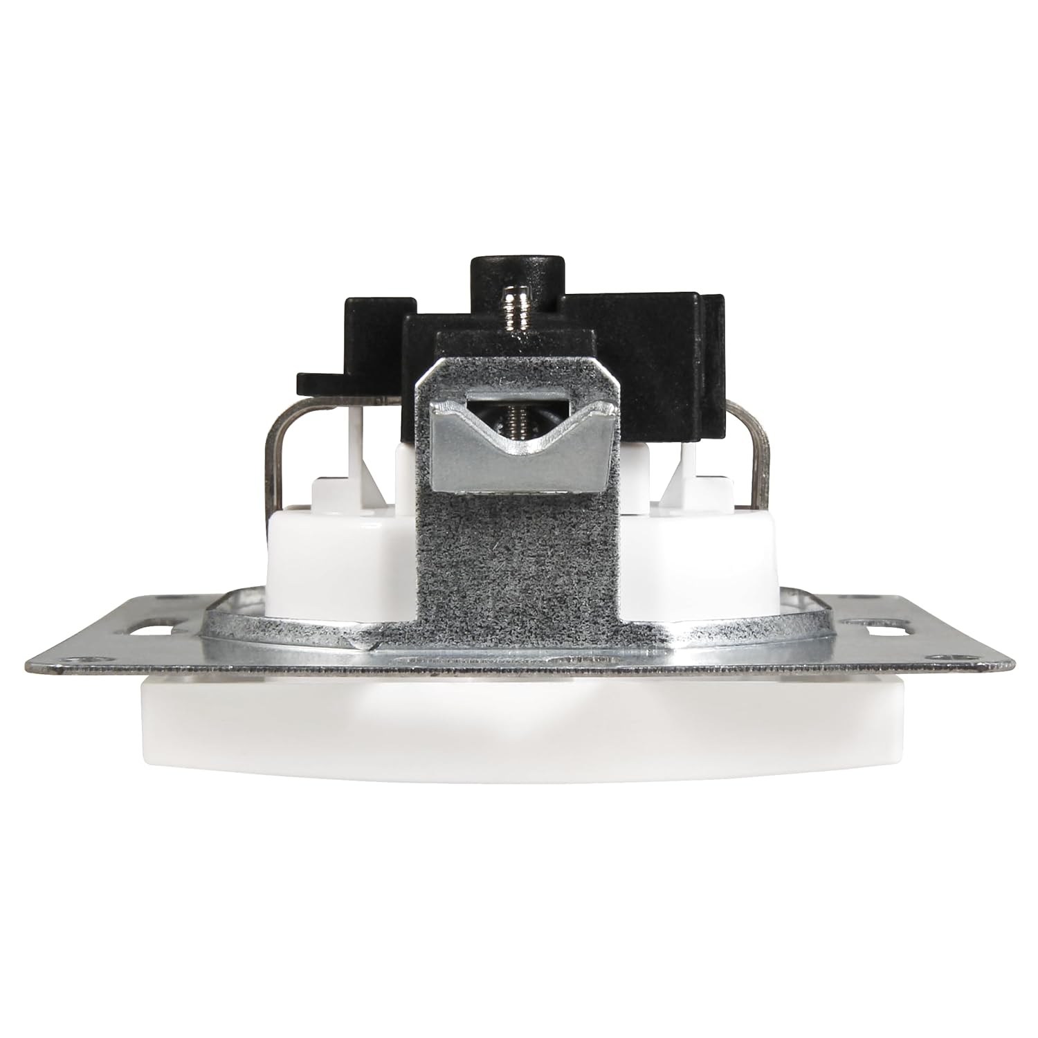 McPower Schutzkontakt-Steckdose | FLAIR | 250V~/16A, UP, 1-fach Unterputzsteckdose Schraubanschluss Einzelsteckdose mit Einsteckschutz, weiß matt