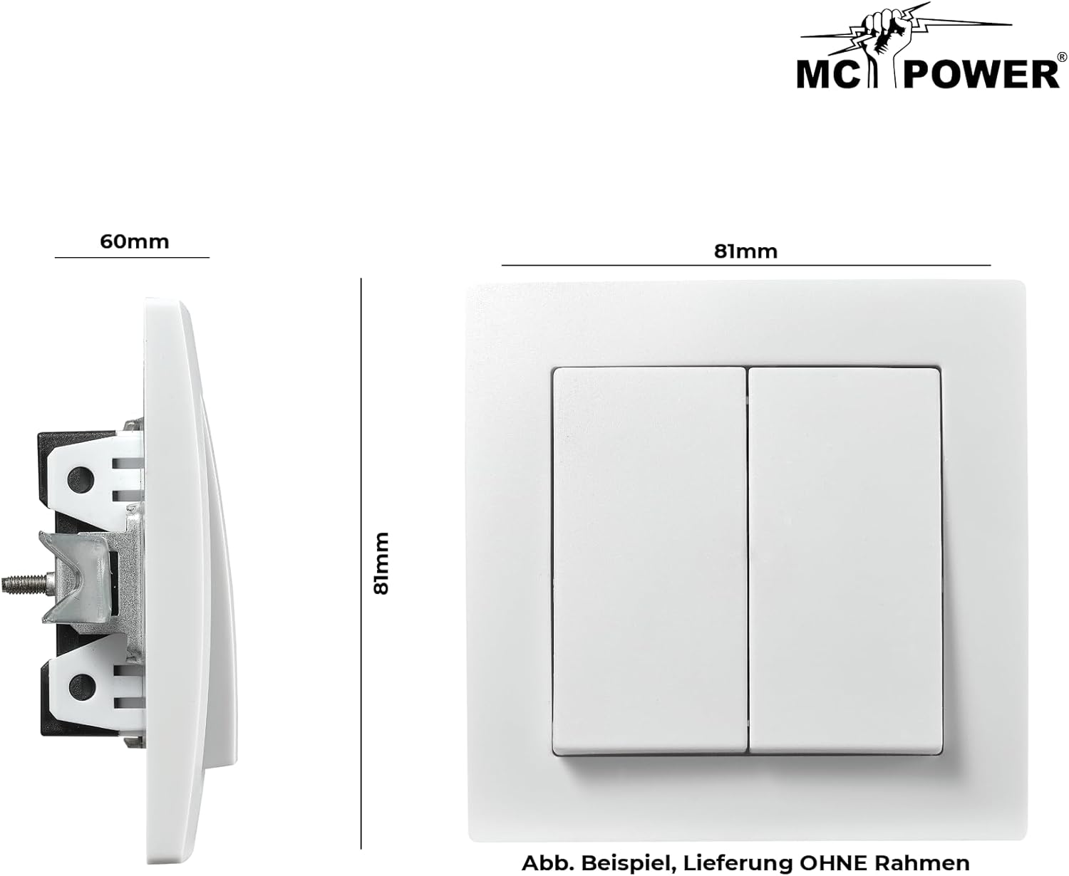 Heschen Kippschalter KN3C-402 – 4PDT Wechselschalter 2-Positionen ON/ON, 15A 250VAC, CE-geprüft, 12 Anschlüsse