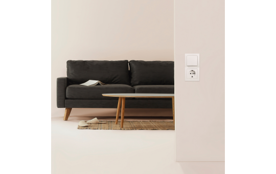 Schalter und Steckdosen Set McPower Flair ''Standard'', 20-teilig, weiß
