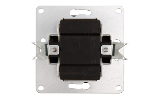 Wechselschalter McPower ''Flair'', 250V~/10A, anthrazit, inkl. Rahmen, 20er-Pack