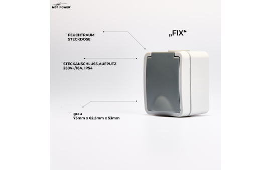 Feuchtraum Set McPower ''Fix Heizkeller'', 3-teilig, IP54, Steckanschluss