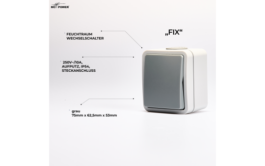 Feuchtraum Set McPower ''Fix Starter'', 8-teilig, IP54, Steckanschluss