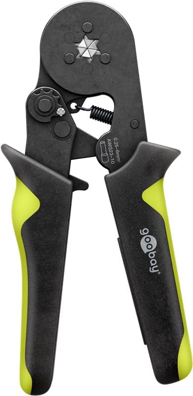 Sechskant-Crimpzange für Aderendhülsen 0,25–10 mm², Presszange, HSC8 6-6A, AWG23–10, Crimpwerkzeug für isolierte und unisolierte Kabelhülsen