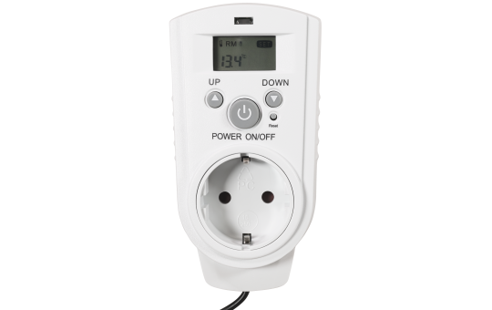 Steckdosen-Thermostat McPower ''TCU-540'' 5-30°C, Display, Kabel + Außenfühler