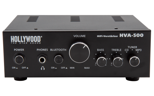 HiFi-Verstärker HOLLYWOOD ''HVA-500'' 2x100W, Bluetooth