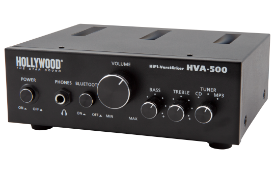 HiFi-Verstärker HOLLYWOOD ''HVA-500'' 2x100W, Bluetooth