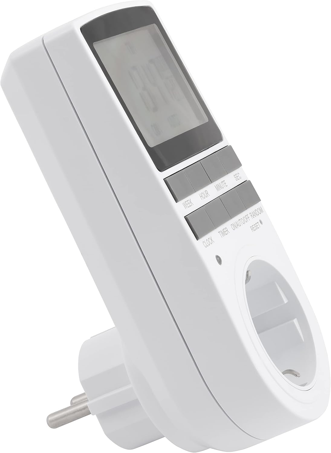 2er-Set Digitale Zeitschaltuhr | WZ-10 | 10 konfigurierbare Programme, 24 Std. Timer, 3.680W, Urlaubs/Zufallsfunktion