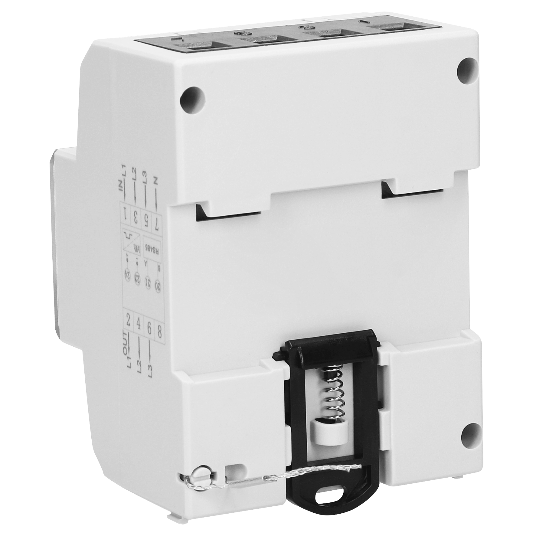 3-phasiger Stromzähler, 80A, RS-485-Anschluss, 4,5 Module, DIN TH-35mm
