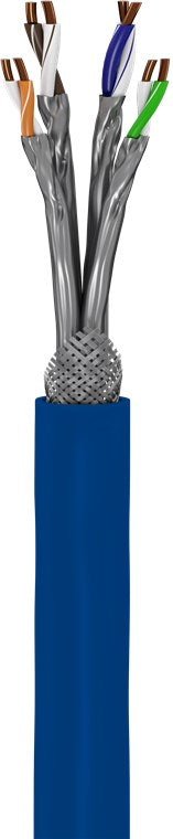 100m CAT7a+ Verlegekabel S/FTP PiMF blau