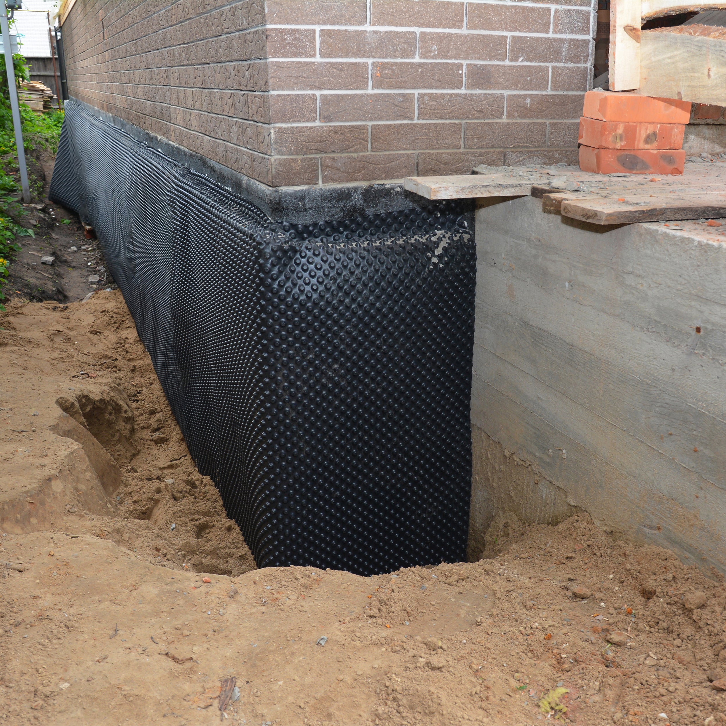20m (50cm x 20m) PROFI Noppenbahn Hochbeet Folie Noppen Grundmauerschutz Bau Drainage Garten