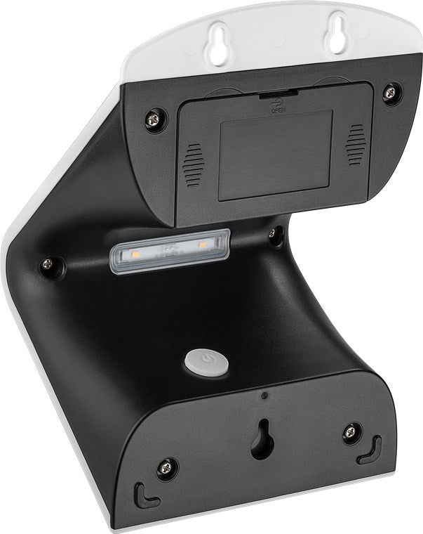 Goobay LED Solarleuchte Außenstrahler mit Bewegungsmelder Aussen / 3,2W Solar Lampe Outdoor / IP65 Gartenstrahler / Außenlampe mit Bewegungsmelder PIR Sensor / Weiß [Energieklasse A++]