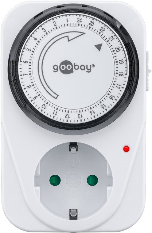 Analoge Zeitschaltuhr Steckdose 3500W Mechanische Schaltuhr Zeitschalter für Steckdose Timer Analog 15 Min. Intervall Timer innen Weiß