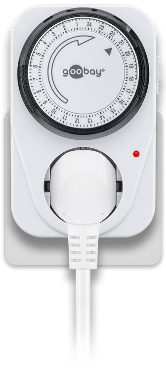 Analoge Zeitschaltuhr Steckdose 3500W Mechanische Schaltuhr Zeitschalter für Steckdose Timer Analog 15 Min. Intervall Timer innen Weiß