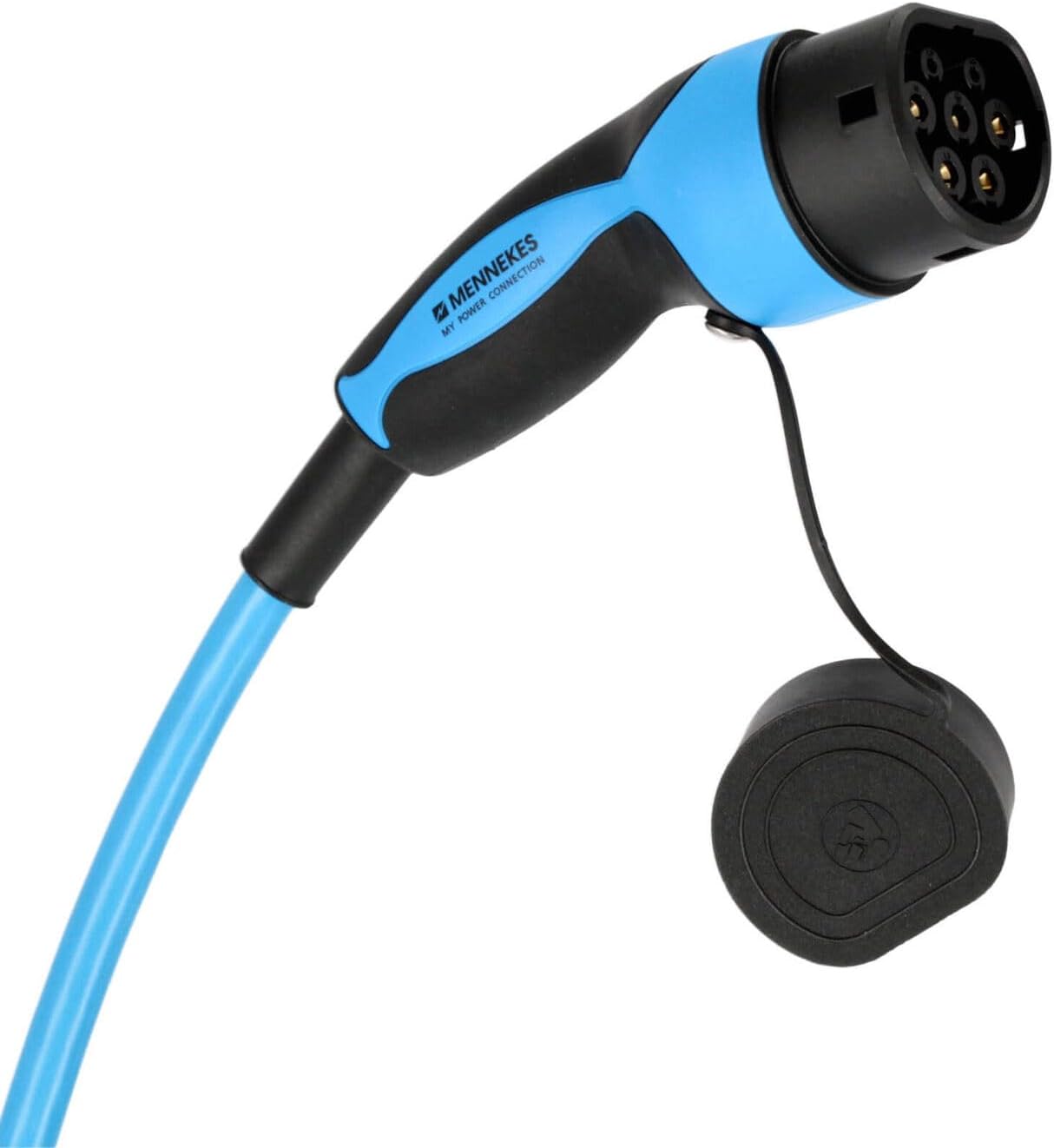 Mennekes 36213 E-Auto Ladekabel 4m Mode 3 Typ 2 32A 3PH, Wallbox-Zubehör für 22 kW Elektro- und Hybridfahrzeuge
