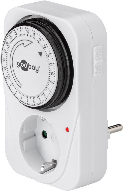 2er-Set Analoge Zeitschaltuhr Steckdose 3500W Mechanische Schaltuhr Zeitschalter für Steckdose Timer Analog 15 Min. Intervall Timer innen Weiß
