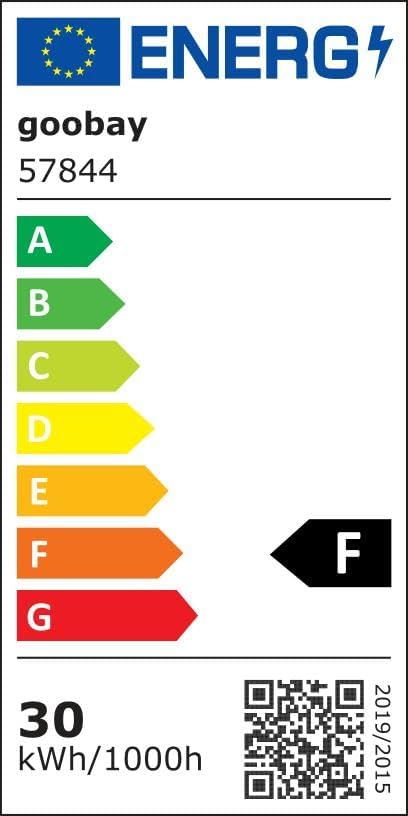 LED Baustrahler auf Teleskopstativ 30W / 2550 lm / Neutral-Weiß Licht – 4000K / Für Innen- & Außenbereich – IP65 / Schwarz/Gelb [Energieklasse F]