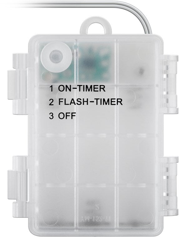 goobay 80er LED-Lichterkette/Lichterkette mit Timerfunktion und 2 Leuc