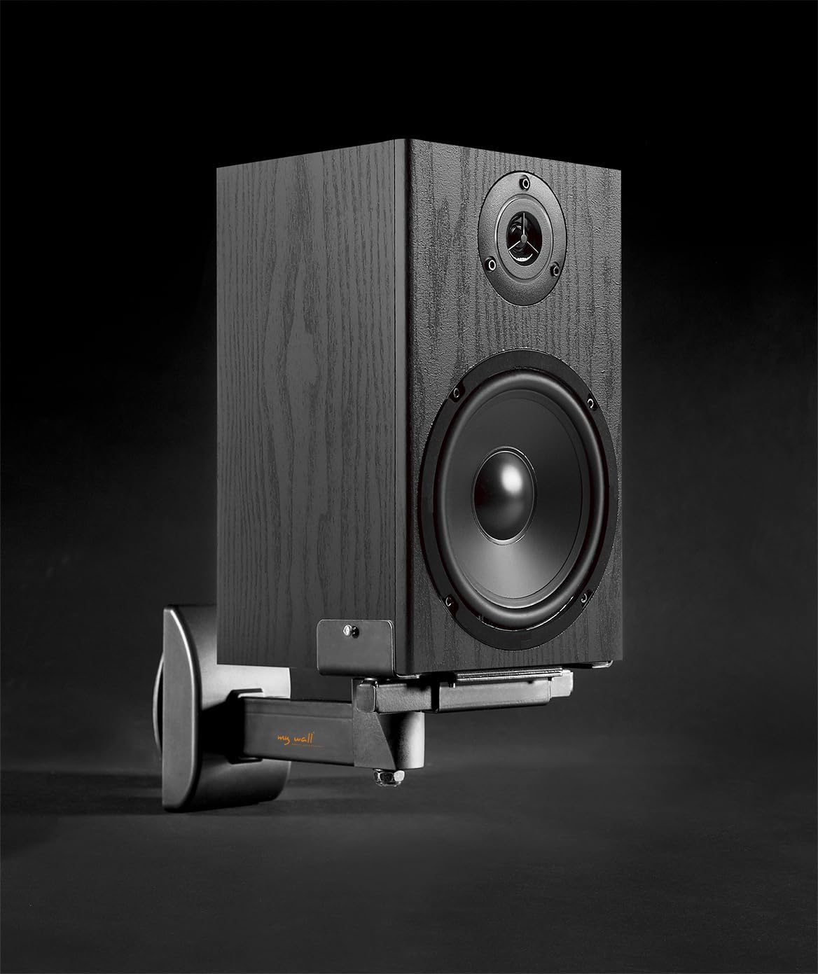 mywall Lautsprecher Wandhalterung HB7L Universale Wandhalterung für Lautsprecher Neigbar und Schwenkbar, Halterung für Boxen mit Belastung bis 15 kg, Boxenhalterung, Speaker Wall Mount, 2er Set