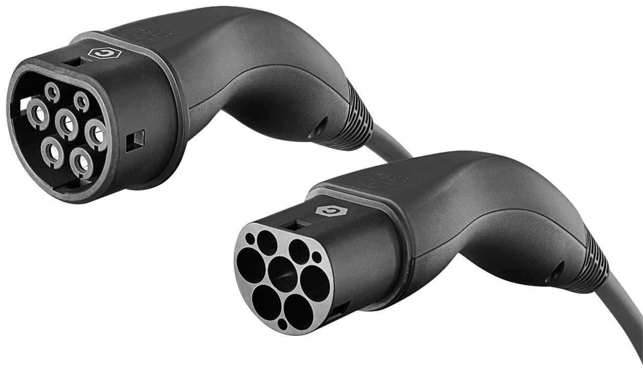 Lapp Mobility Helix Typ 2 Ladekabel 22 KW / Selbstaufrollend / 32 A / 3-Phasig / E-Auto Ladekabel / Mode 3 / 5m, Schwarz