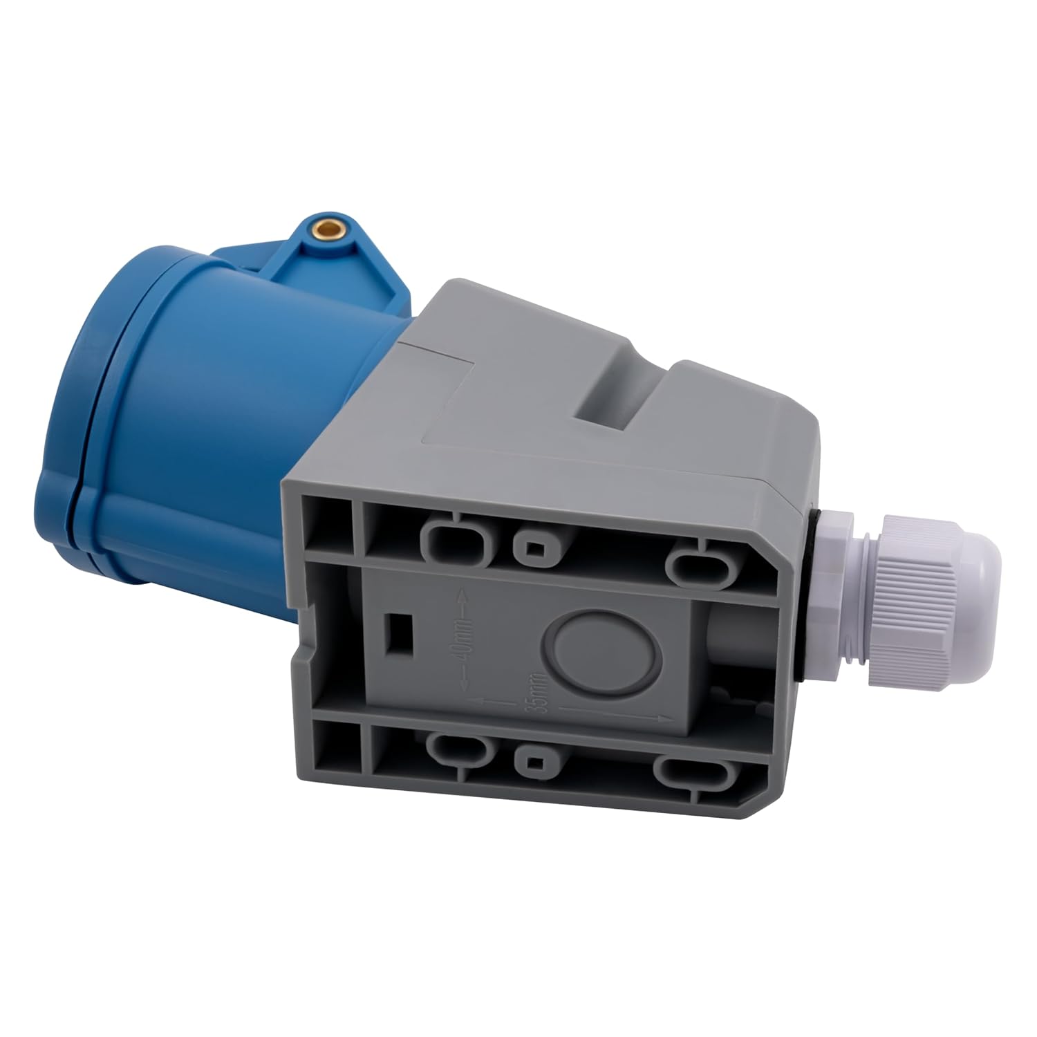 MC POWER CEE Steckdose Wandmontage IP44 Kupplung | 3-polig 250V, 16A Starkstrom Wandsteckdose | Steckdose für Industrie Handwerk Landwirtschaft Campingplatz