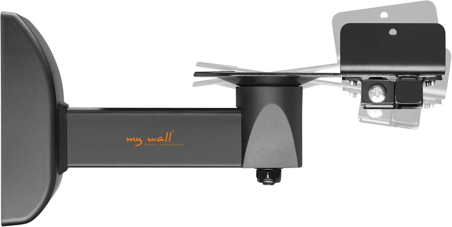 mywall Lautsprecher Wandhalterung HB7L Universale Wandhalterung für Lautsprecher Neigbar und Schwenkbar, Halterung für Boxen mit Belastung bis 15 kg, Boxenhalterung, Speaker Wall Mount, 2er Set