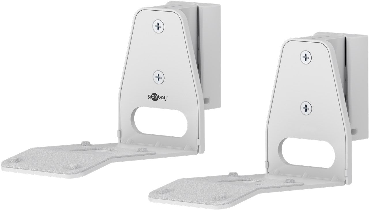 goobay Wandhalterung für Sonos Era 300 / Lautsprecher-Wandhalter bis 5kg / Schwenkbar & Neigbar / weiß