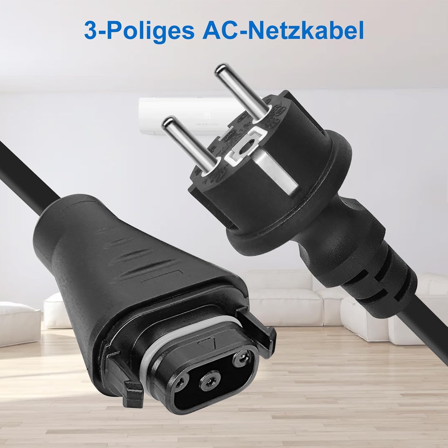 3 bis 15m BC-05 AC Kabel BC-05 Buchse zu Schuko Stecker Anschlusskabel, BC-05 Anschlussleitung zum AC-Anschluss für Serie HMS-Mikro-Wechselrichter