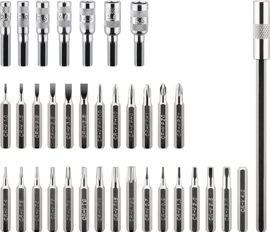 37-teiliges Präzisionsschraubendreher-Set für feinmechanische Schraubarbeiten