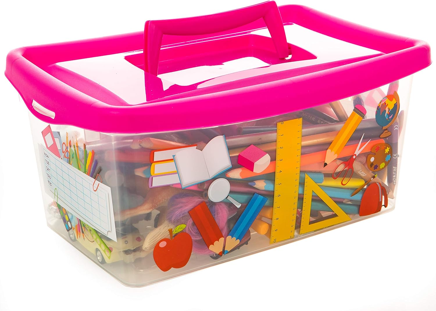 Aufbewahrungsbox Kinder, Aufbewahrungsbox mit Deckel Kinder, Aufbewahrungsboxen Kinder, 3 Stück Kinderbox mit Deckel, 4L, um Spielzeug, Bücher und Kleidung aufzubewahren und zu organisieren …