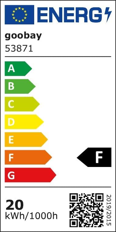LED Strahler Außen 20W / Außenstrahler IP65 / Neutralweißes Licht 1700 lm/LED Scheinwerfer Fluter Wandmontage / IP65 Gartenstrahler/Weiß [Energieklasse F]