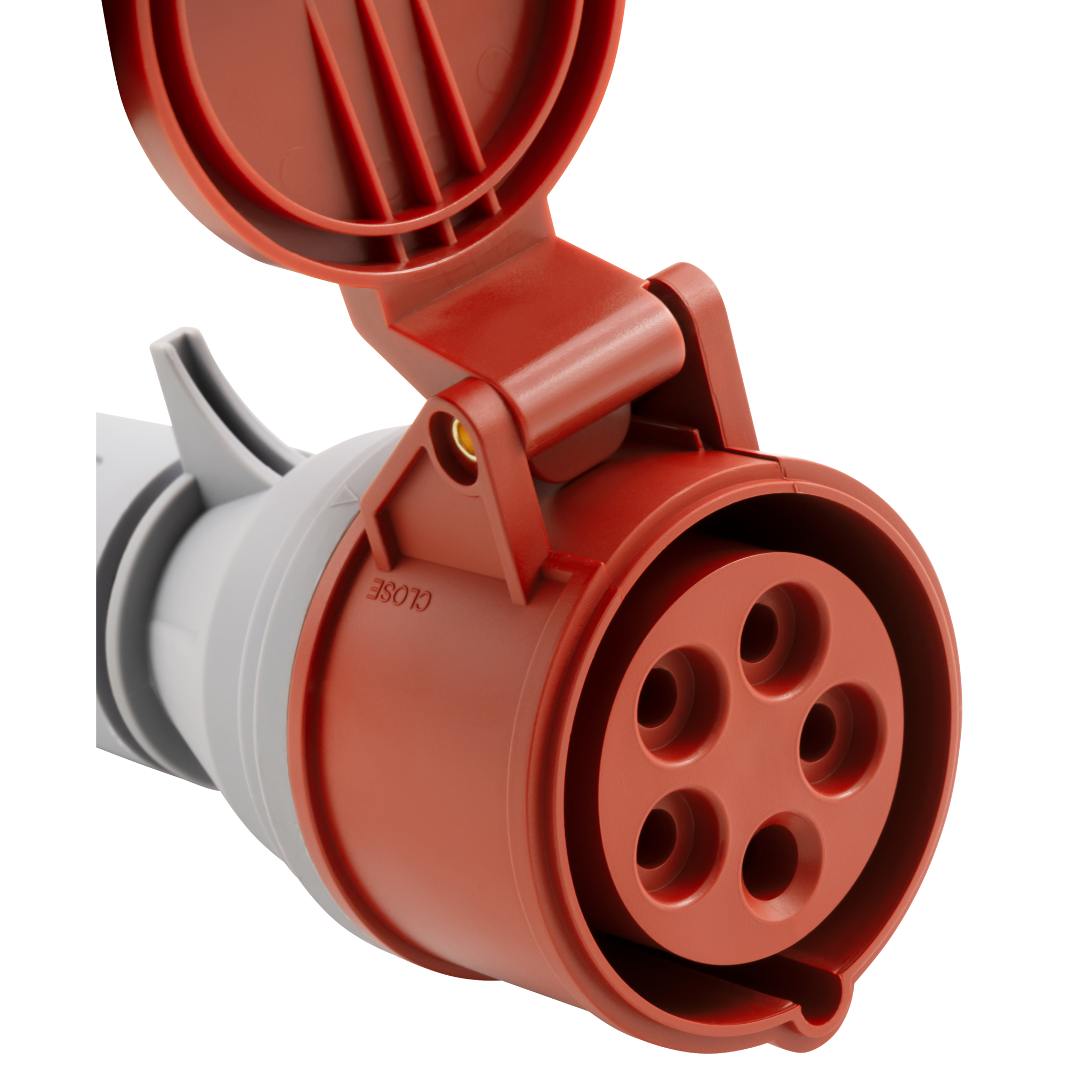 MC POWER CEE Steckdose IP44 Kupplung | 5-polig 415V, 16A Starkstrom Ladedose | Industrie Handwerk Landwirtschaft Drehstromgeräte